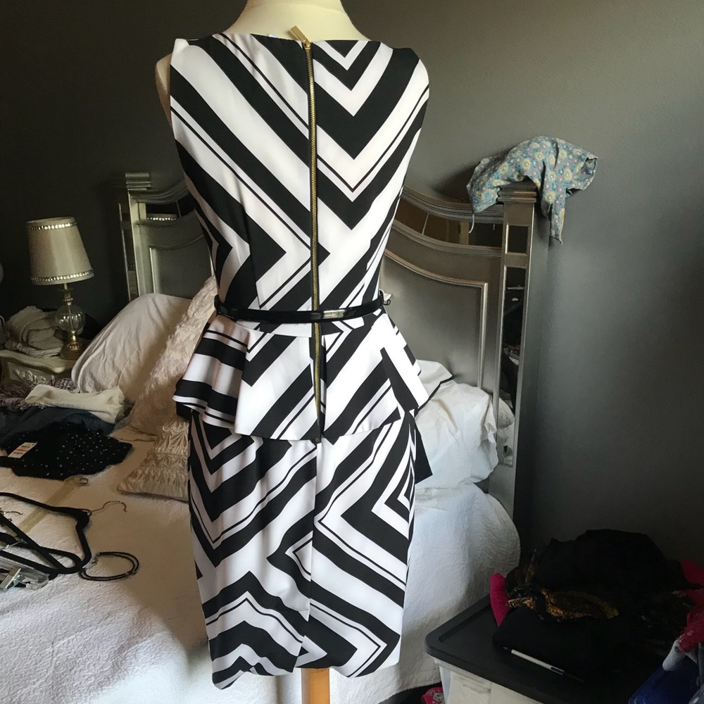 Beautiful unique Cache dress with belt - Picture 2 of 3